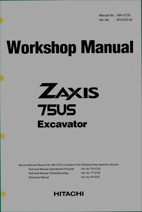 Fiat-hitachi ZX75US Workshop Manual – 595 Pages OEM Service Documentation