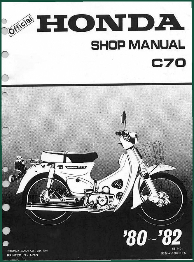 Honda C70 1981 Workshop Manual – OEM Factory Specs