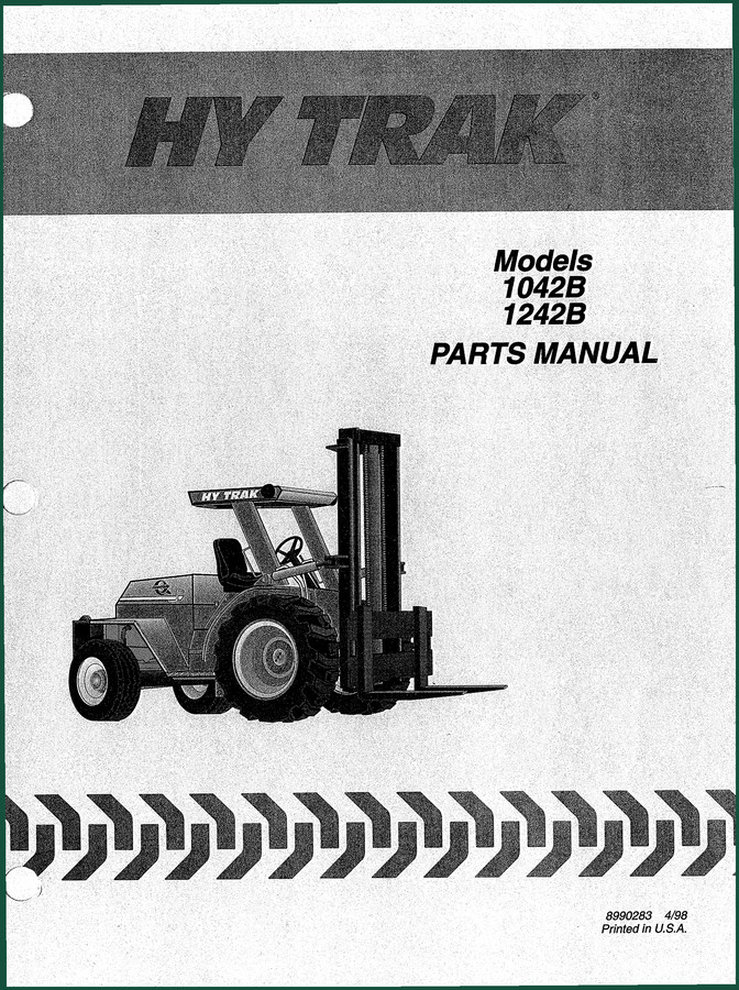 Hy Trak 1042B, 1242B 1998 Parts Catalog – OEM Forklift Parts Data