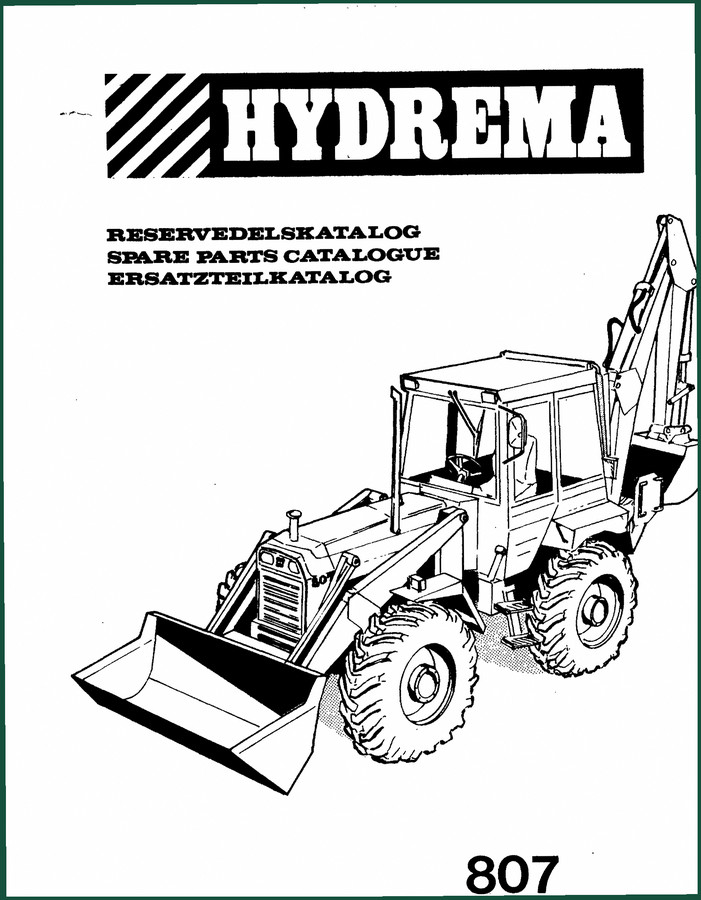 Hydrema 807 Parts Catalog – 311 Pages OEM Spare Parts