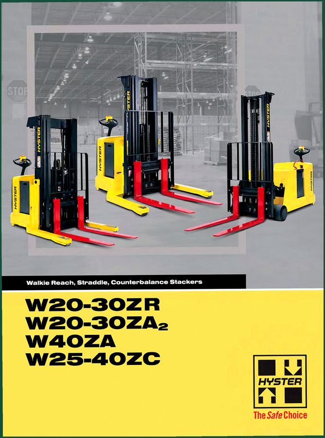 Hyster W20-30ZR W20-30ZA2 W40ZA W25-40ZC Technical Manual – Factory Specs
