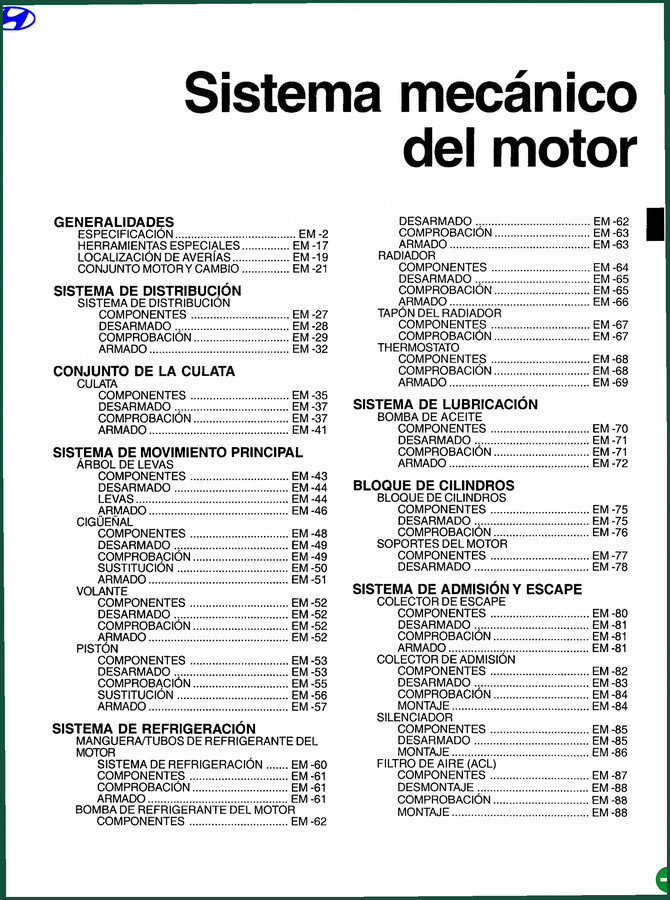 Hyundai 1.5 L, 1.6 L, 1.8 L Technical Manual – Factory Engine Specs