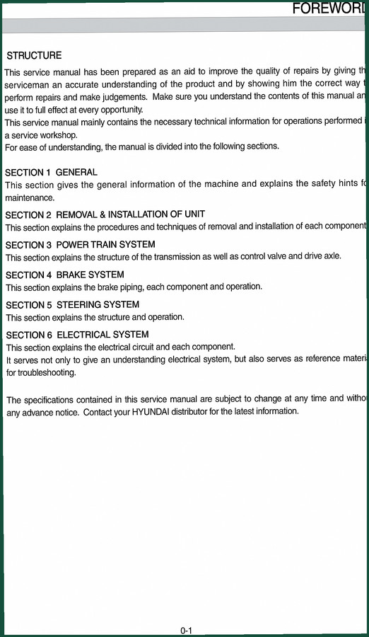 Hyundai 15P, 40T Service Manual – 167 Pages Factory Specs