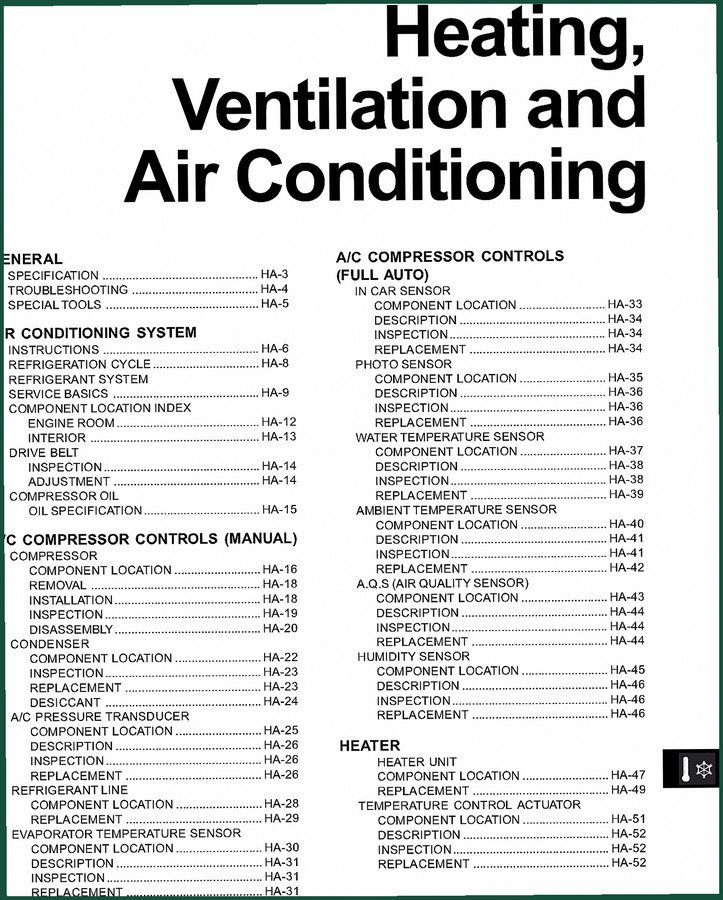 Hyundai 318, 323, 325 Service Manual – Factory HVAC Diagnostics