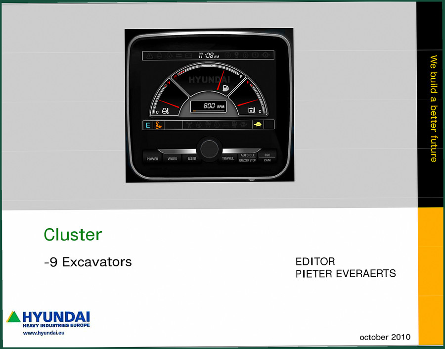 Hyundai 9 Excavators 2010 Training Manual – Factory Specs