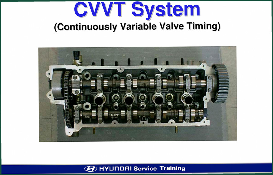 Hyundai Beta Training Manual – CVVT System Factory Documentation