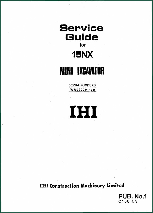 Ihimer 15NX Service Manual – 121-Page Factory Repair Guide