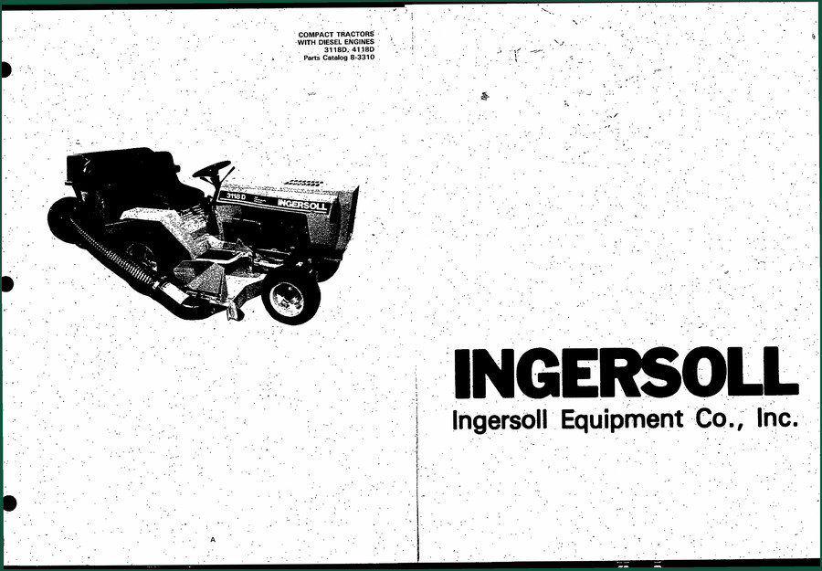 Ingersoll Rand 3118D, 4118D Parts Catalog – 46 Pages