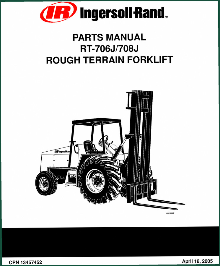 Ingersoll Rand RT-706J, 708J 2005 Parts Catalog – 328 Pages
