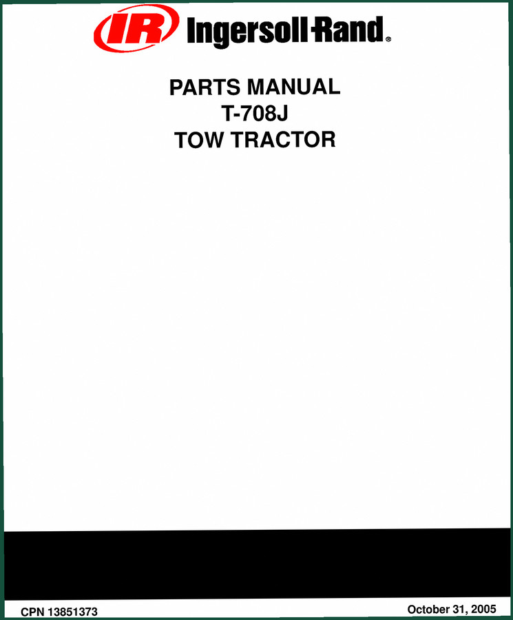 Ingersoll Rand T-708J 2005 Parts Catalog — 224 Pages