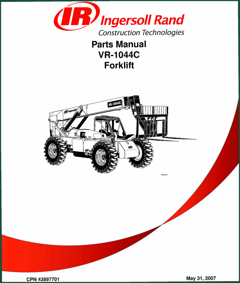 Ingersoll Rand VR-1044C 2007 Parts Catalog – OEM Parts Identification