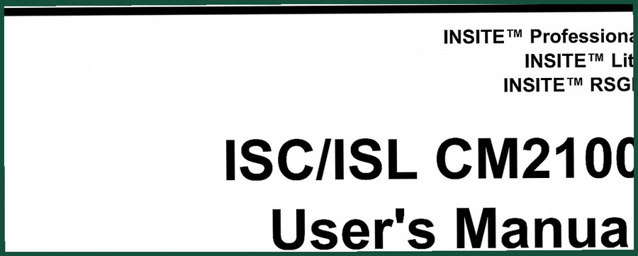 Insite ISC, ISL User Manual 233 Pages: OEM ECM Diagnostics & Configuration