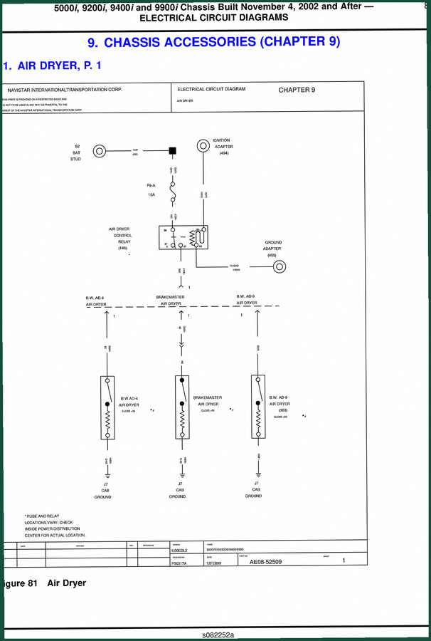 International Truck And Engine 5000, 9200, 9400, 9900 Electrical Schematic – 51 Pages