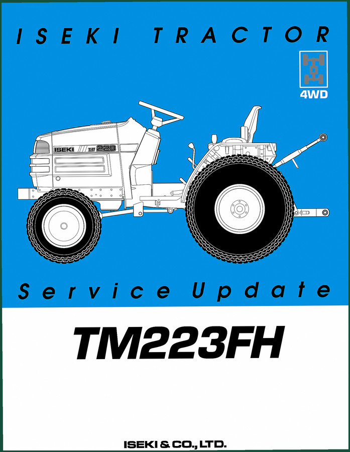 Iseki TM215F, TM217F, TM223FH, TM223F Service Manual – OEM Specs
