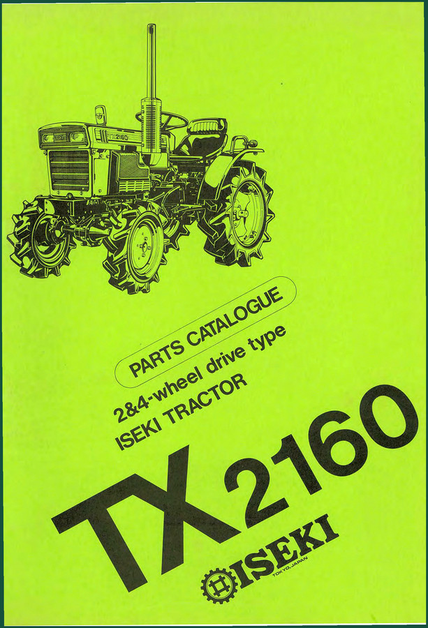 Iseki TX2140, TX2160 Parts Catalog – OEM Diagrams & Part Numbers