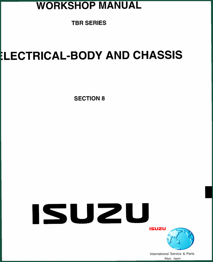 Isuzu TBR SERIES Workshop Manual – Electrical Body & Chassis
