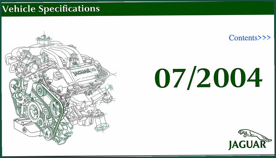 Jaguar AJ V8 2004 Technical Manual – Factory Specs