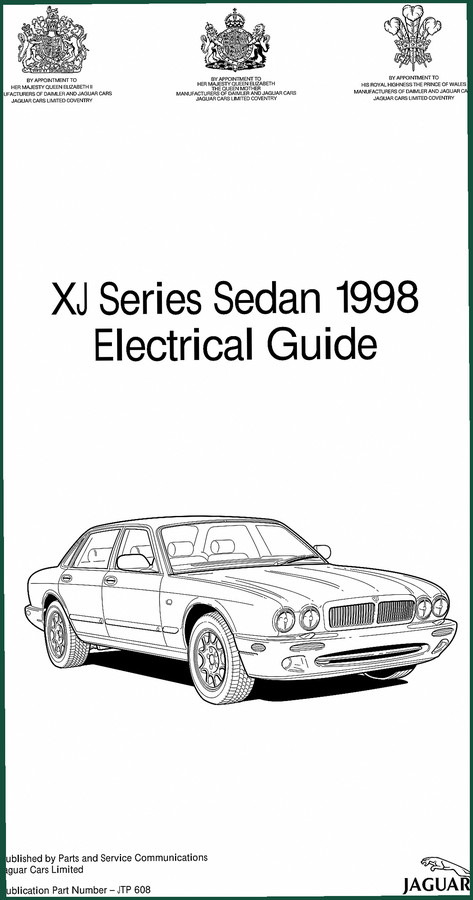 Jaguar XJ Series 1997 Electrical Schematic - 158 Pages OEM Wiring Data
