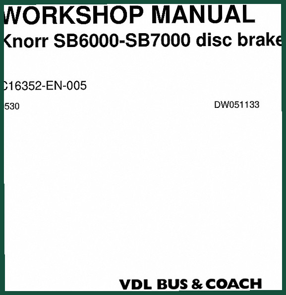 Knorr-bremse SB6, SB7 2005 Service Manual – 54 Pages