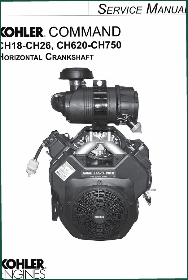 Kohler CH18-CH26, CH620-CH750 Service Manual – 246 Pages Factory Specs