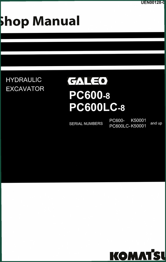 Komatsu PC600-8, PC600LC-8 Workshop Manual – 949 Pages