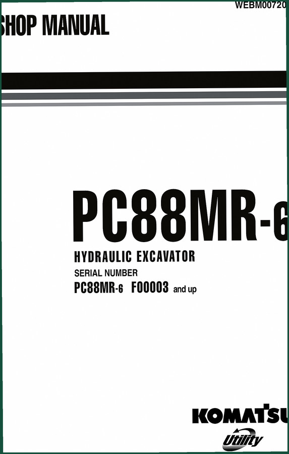 Komatsu PC88MR-6 Workshop Manual – 328 Pages of Factory Specs