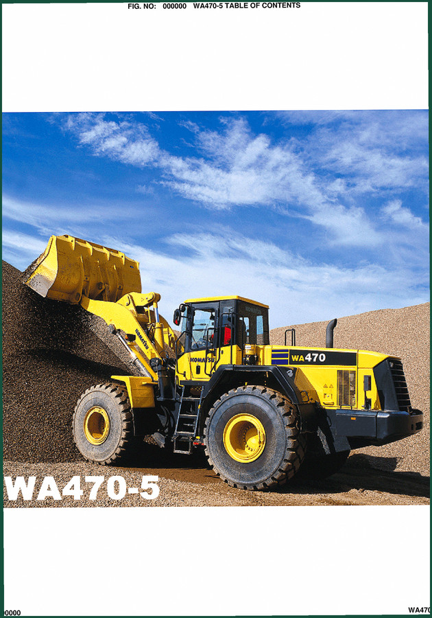Komatsu WA470-5 Parts Catalog – 750 Pages OEM Exploded Views