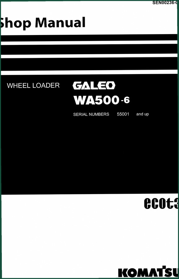 Komatsu WA500 Workshop Manual – 1735 Pages of Factory Specs