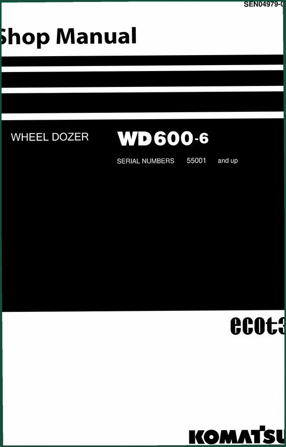 Komatsu WD600-6 Installation Manual – OEM Field Assembly Specs for Fleet Techs