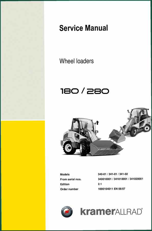 Kramerallrad 180, 280 2007 Service Manual – OEM Specs