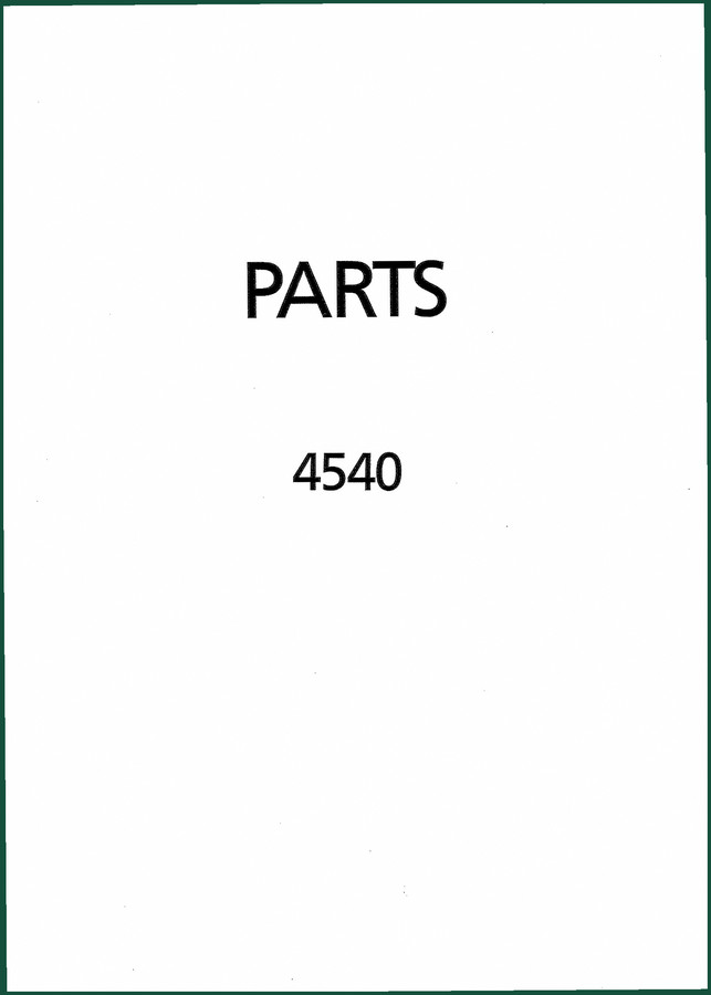 Kubota 4540 Parts Catalog – 40 Pages OEM Parts Breakdown