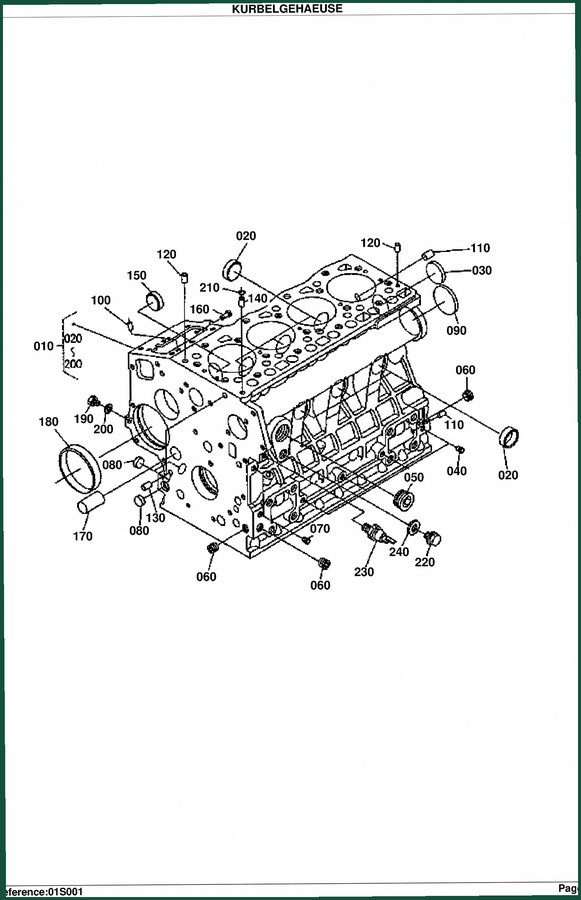 Kubota KX71-2 Parts Catalog – 264-Page OEM Parts Breakdown