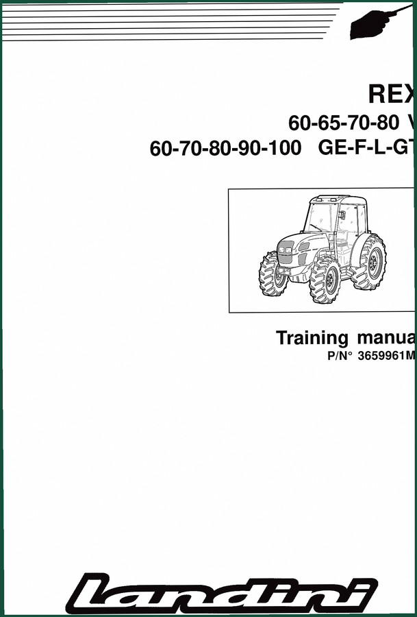 Landini Rex 60-90 2003 Training Manual – Factory Specs & Diagnostics