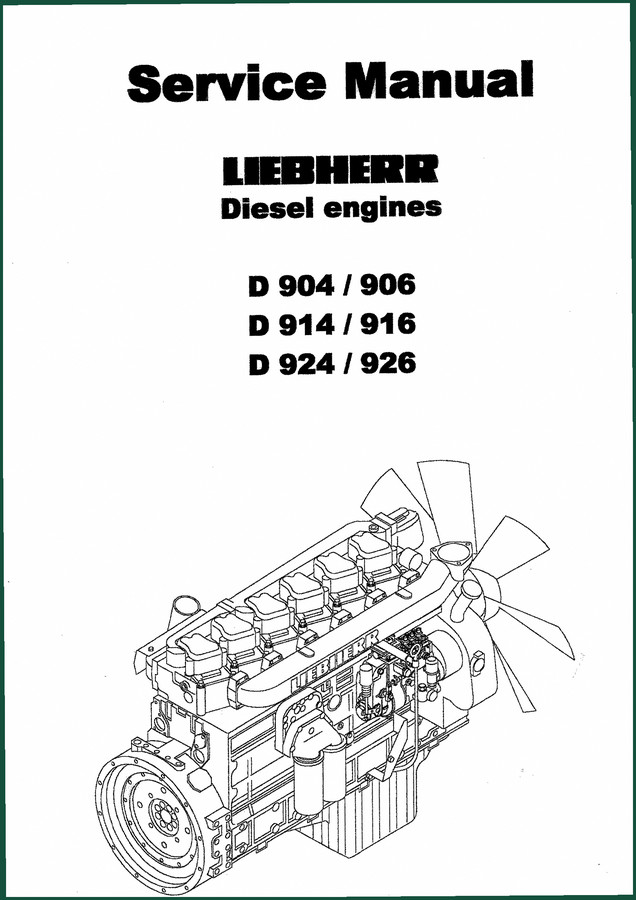 Liebherr D 904, D 906, D 914, D 916, D 924 2003 Service Manual