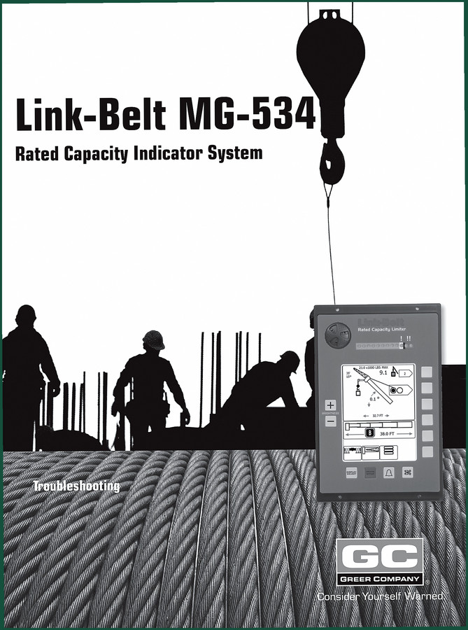 Link-belt MG-534 Troubleshooting Manual – 58-Page Factory Diagnostic Guide