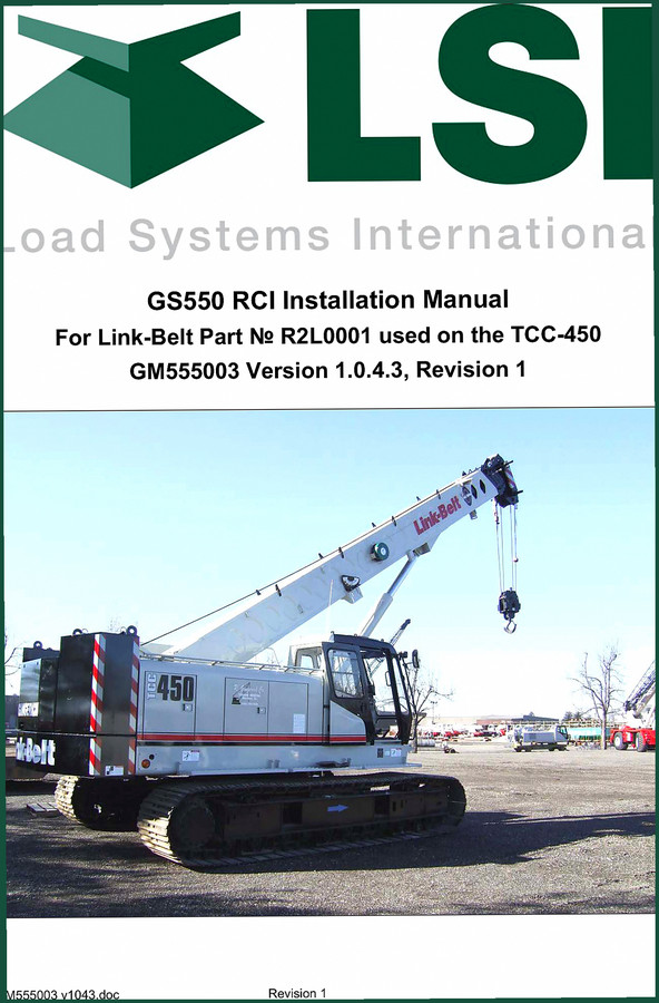Load Systems TCC-450 Installation Manual – 16 Pages