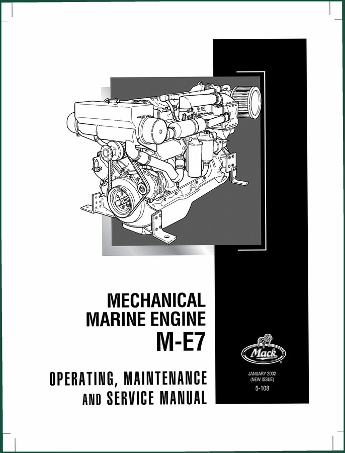 Mack M-E7 2000 Service Manual – Factory Marine Engine Specs