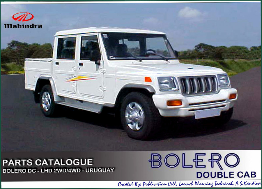 Mahindra BOLERO D/C, BOLERO CAMPER Parts Catalog – 123 Pages OEM