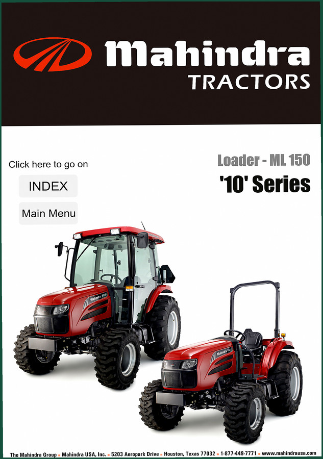 Mahindra 5010, ML150 2011 Parts Catalog – OEM Identification Data