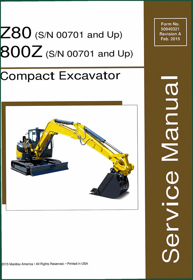 Manitou Z80, 800Z 2015 Service Manual – 728 Pages