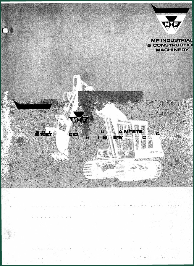 Massey Ferguson MF-350 1968 Parts Catalog – Factory Specs for Track Excavator