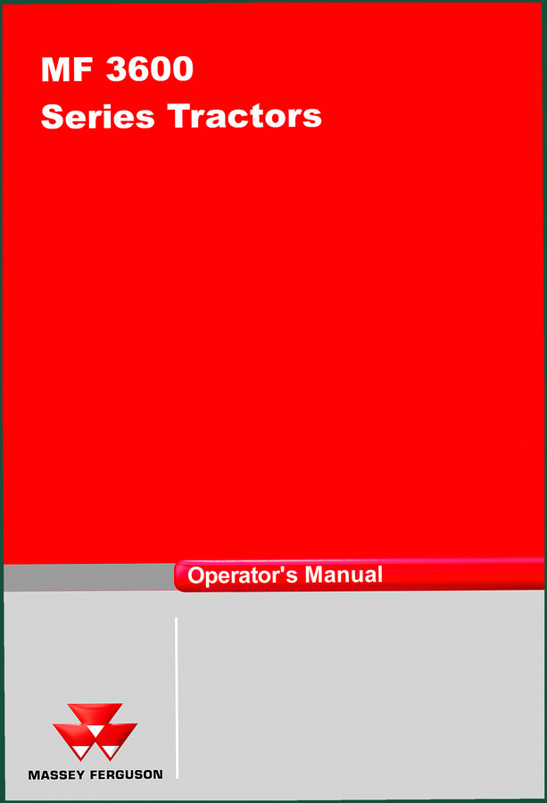 Massey Ferguson MF 3600 Operators Manual – OEM Factory Specs