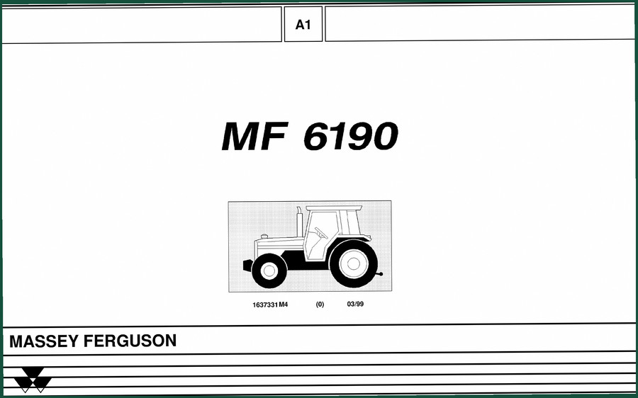 Massey Ferguson MF 6190 1999 Parts Catalog – 674 Pages of Factory Parts Data