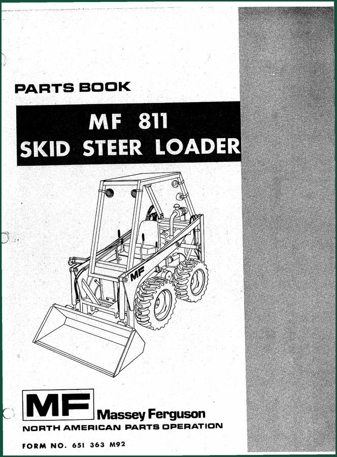 Massey Ferguson MF 811 1976 Parts Catalog – 152 Pages of OEM Parts Data