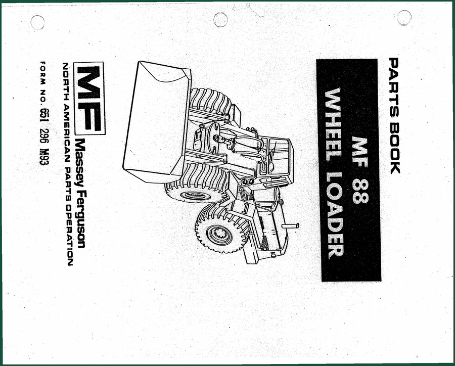 Massey Ferguson MF 88 1977 Parts Catalog – 225 Pages of Factory Part Numbers