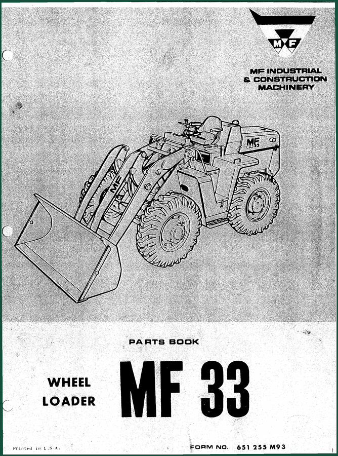 HMF MF 33 Parts Catalog – OEM Exploded Views & Part Numbers