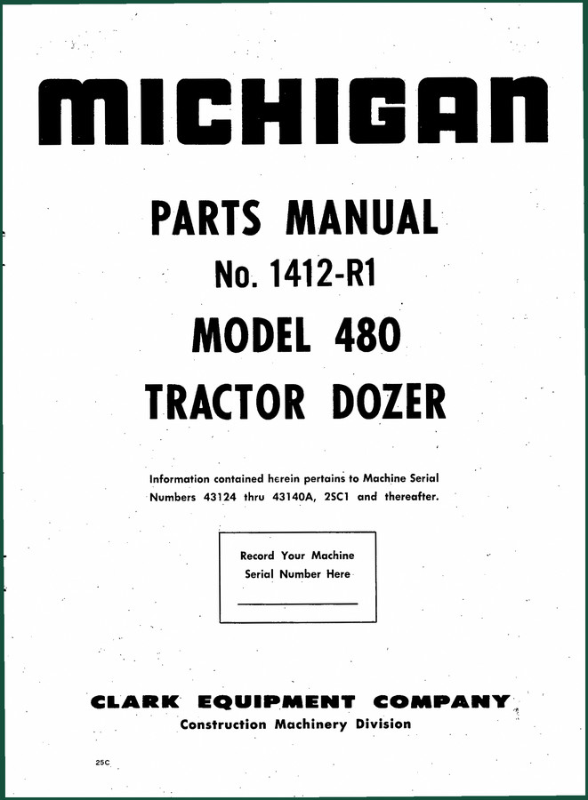 Michigan 480 Parts Catalog – 231 Pages OEM Exploded Views & Part Numbers