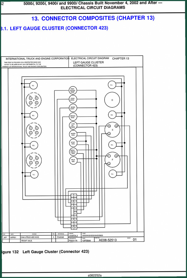 Navistar 5000i, 9200i, 9400i, 9900i, 9100 2002 Wiring Diagram – 93 Pages