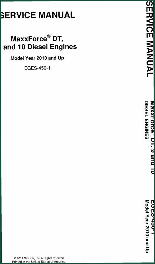 Navistar MaxxForce DT 2012 Service Manual – Engine Diagnostics