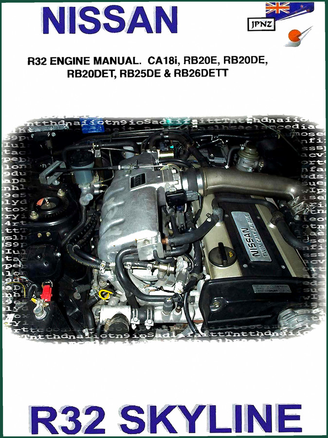Nissan CA18, RB20E, RB20DE, RB20DET, RB25DE Service Manual – 580 Pages